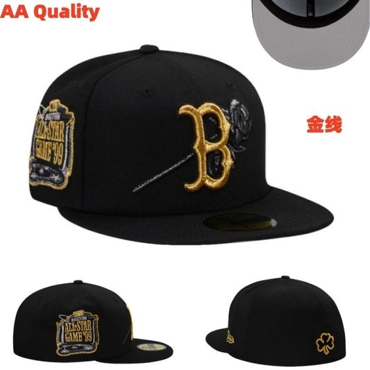 MLB BROOKLYN DOGERS Black Rose Boston All-Star Game 99 Embroidery New/Era American Hip Hop All-Weather Baseball Cap Black