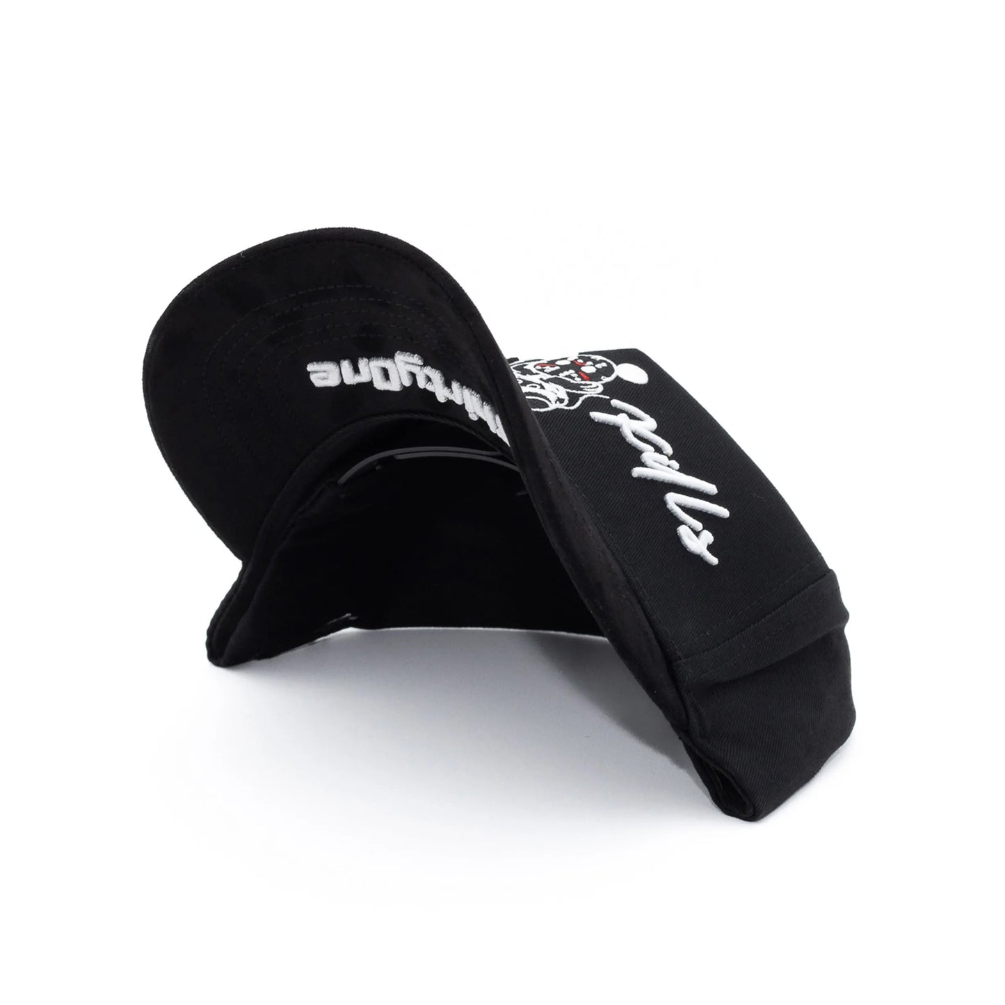 Dandy - with Patterned Embroidery Design. Black - Special Designed Baseball Cap. Integrated Chip Scanning Cap. Special Edition Adjustable Brim Baseball Cap