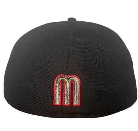 Mexico, Black, Skull Embroidery, New/era, Embroidery, Brimless Hat, Fully Enclosed Baseball Cap, American Hip-hop Versatile Baseball Cap