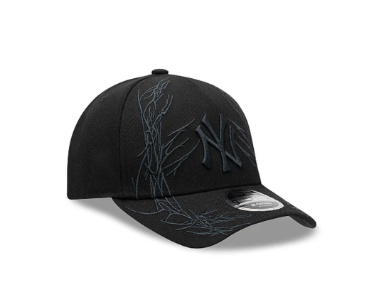 MLB New York Yankees Team - Vine Embroidery Black / Era - Versatile Hip-hop Baseball Cap