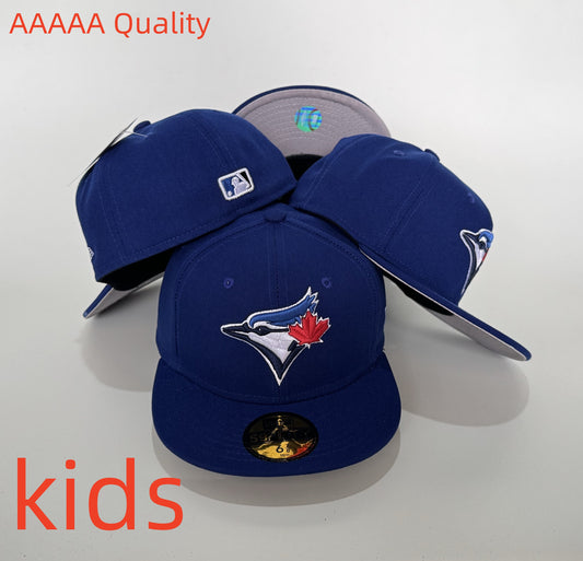 MLB Toronto Blue Jays Team, Multiple Teams, Embroidery, Children's Baseball Cap, Fully Enclosed, New/era