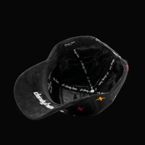 American Hip-hop Casual Outdoor Multi-purpose Baseball Cap in Colorful Series. Black Color. A Specially Designed Baseball Cap with NFC Scanning Function - Special Edition Adjustable Brim Baseball Cap