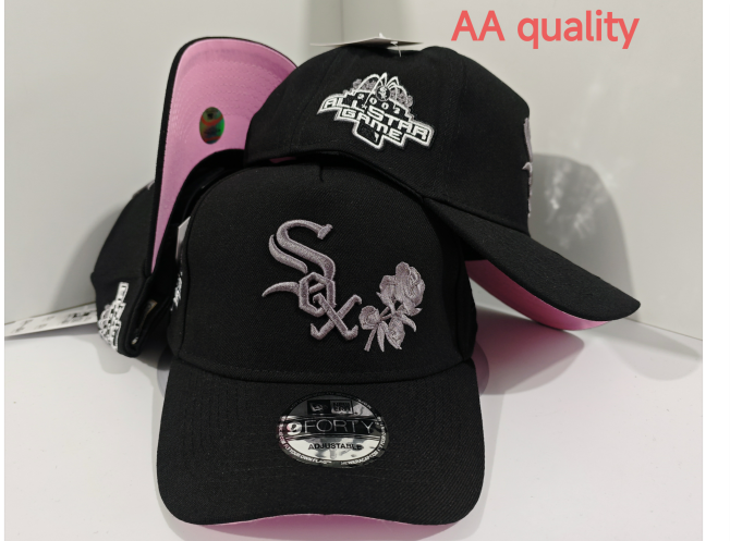 MLB Chicago Cubs team - Black and Gray Embroidered Rose - New/Era Baseball Cap