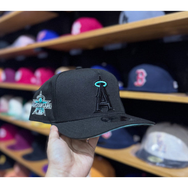MLB Baseball Cap - New/Era - Los Angeles Angels - Black Global Star Game Embroidery