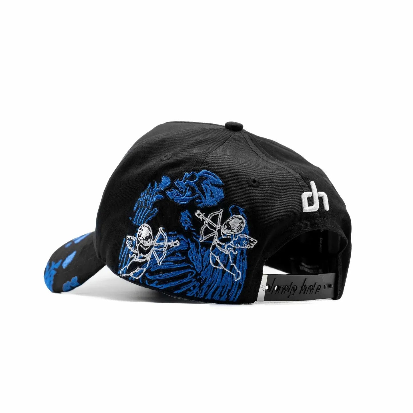 Major League Baseball in The United States - Los Angeles Dodgers - Dandy - X Junior H "Blue Angel" Hats - Black - Special Designed Hats with Worn-out Style, Integrated NFC Scanning Function, Special Adjustable Brim Baseball Cap