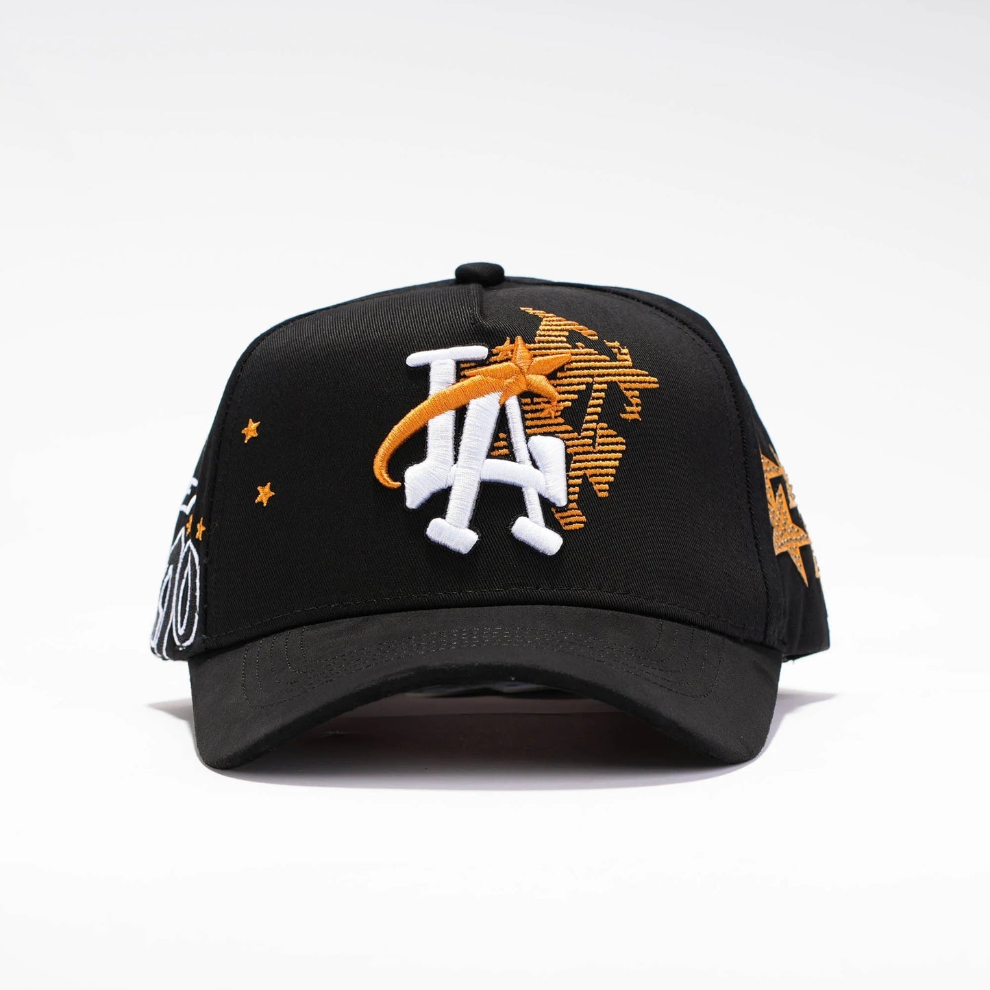 Major League Baseball in The United States - Los Angeles Dodgers - Dandy - with Star Embroidery Design - Black - Special Designed Baseball Cap - Integrated Chip Scanning Cap - Special Edition Adjustable Brim Baseball Cap