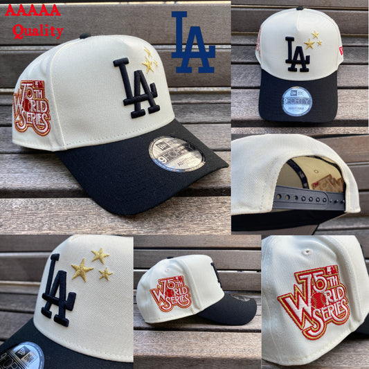 MLB Five-pointed Star Embroidered Baseball Cap - New/Era Adjustable Cap - Los Angeles Dodgers Team