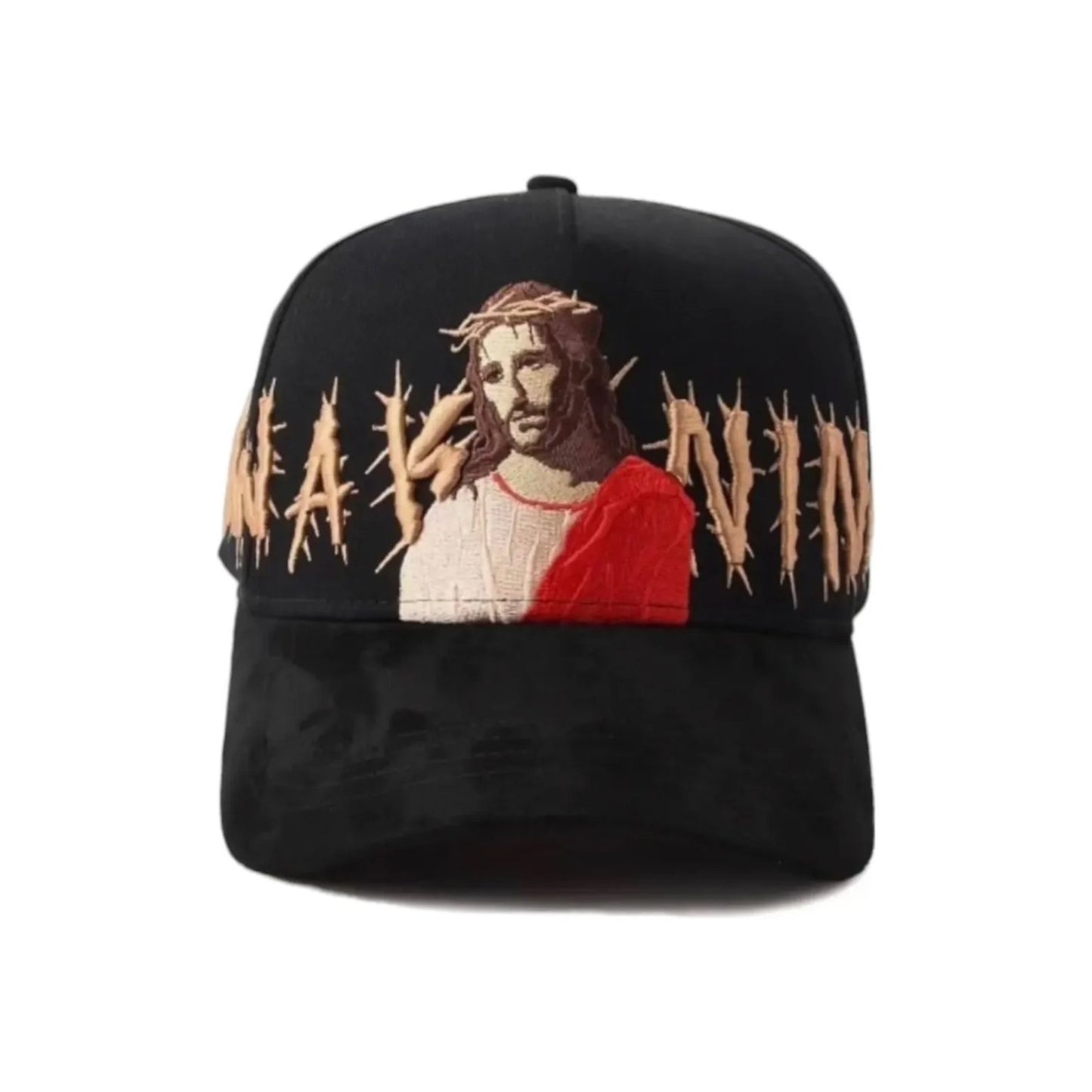 Dandy - X Rude Awakenings Gorra Jesus G5 - Black - A Specially Designed Hat with A Unique Style, Featuring An Integrated NFC Scanning Function. A Special Adjustable Brim Baseball Cap
