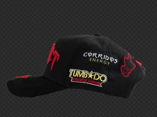 American Hip-hop Casual Outdoor Multi-purpose Baseball Cap Racing Gear Series Hat - Black. A Specially Designed Baseball Cap with NFC Scanning Function - Special Edition Adjustable Brim Baseball Cap