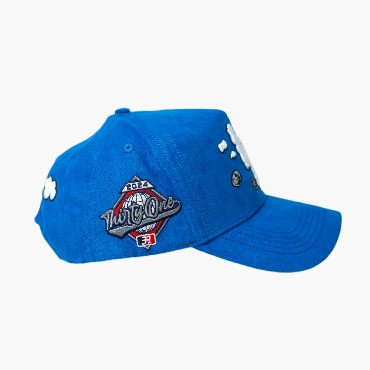 Los Angeles Dodgers of The Major League Baseball in The United States - Cloud-patterned Hat, Powerful Uniform, Specially Designed Worn-out Style Hat, Hat with Integrated NFC Scanning Function, Special Adjustable Brim Baseball Cap