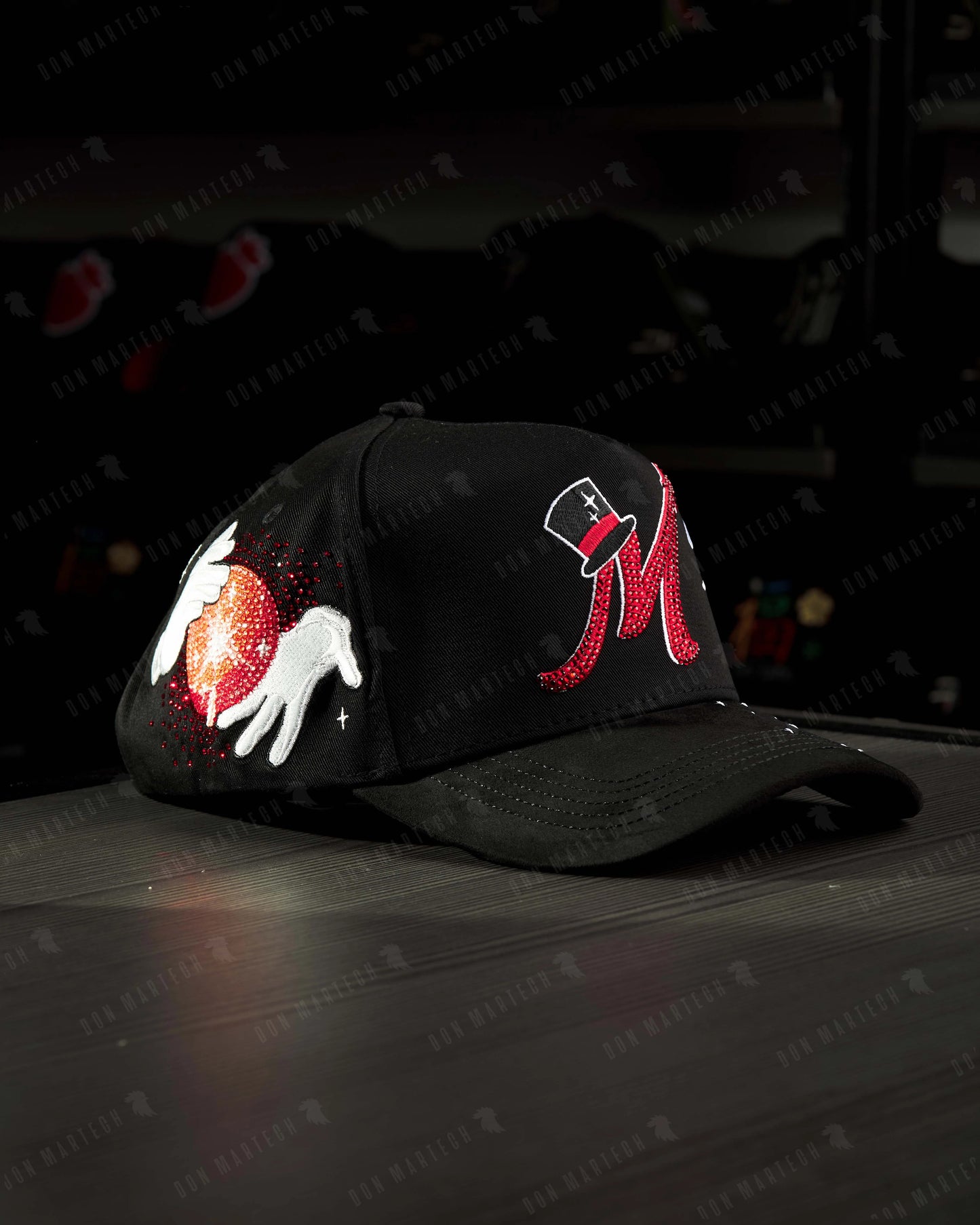 Gorra Dandy Hats The Magician Edición Limitada Original Negra-Black - A Specially Designed Hat with A Unique Style, Featuring An Integrated NFC Scanning Function. A Special Adjustable Brim Baseball Cap
