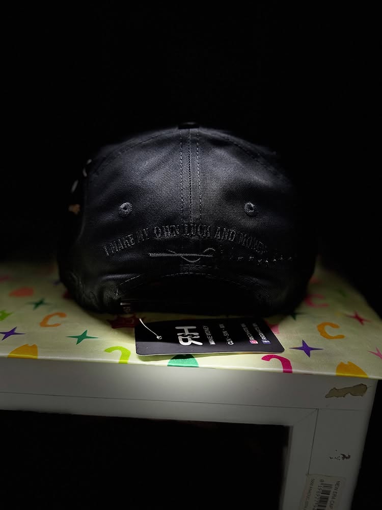 Gola Rico Hat - Black Mage Style - Curved Brim Design - Adjustable - Zippered Brim