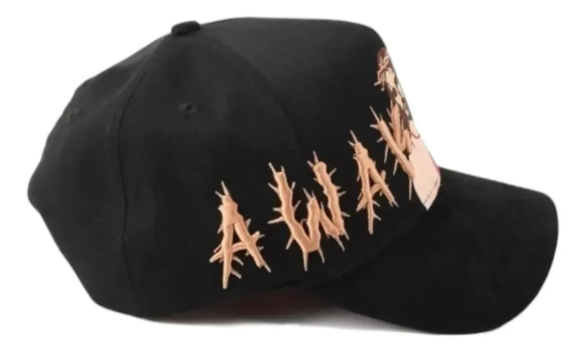 Dandy - X Rude Awakenings Gorra Jesus G5 - Black - A Specially Designed Hat with A Unique Style, Featuring An Integrated NFC Scanning Function. A Special Adjustable Brim Baseball Cap