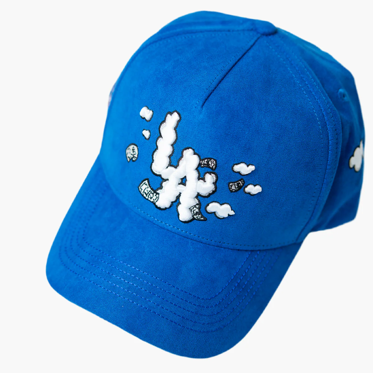 Los Angeles Dodgers of The Major League Baseball in The United States - Cloud-patterned Hat, Powerful Uniform, Specially Designed Worn-out Style Hat, Hat with Integrated NFC Scanning Function, Special Adjustable Brim Baseball Cap