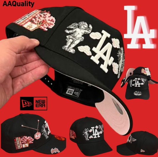 MLB Los Angeles Dodgers - Embroidery - New/Ancient Cherry Blossom Tree - Adjustable Baseball Cap