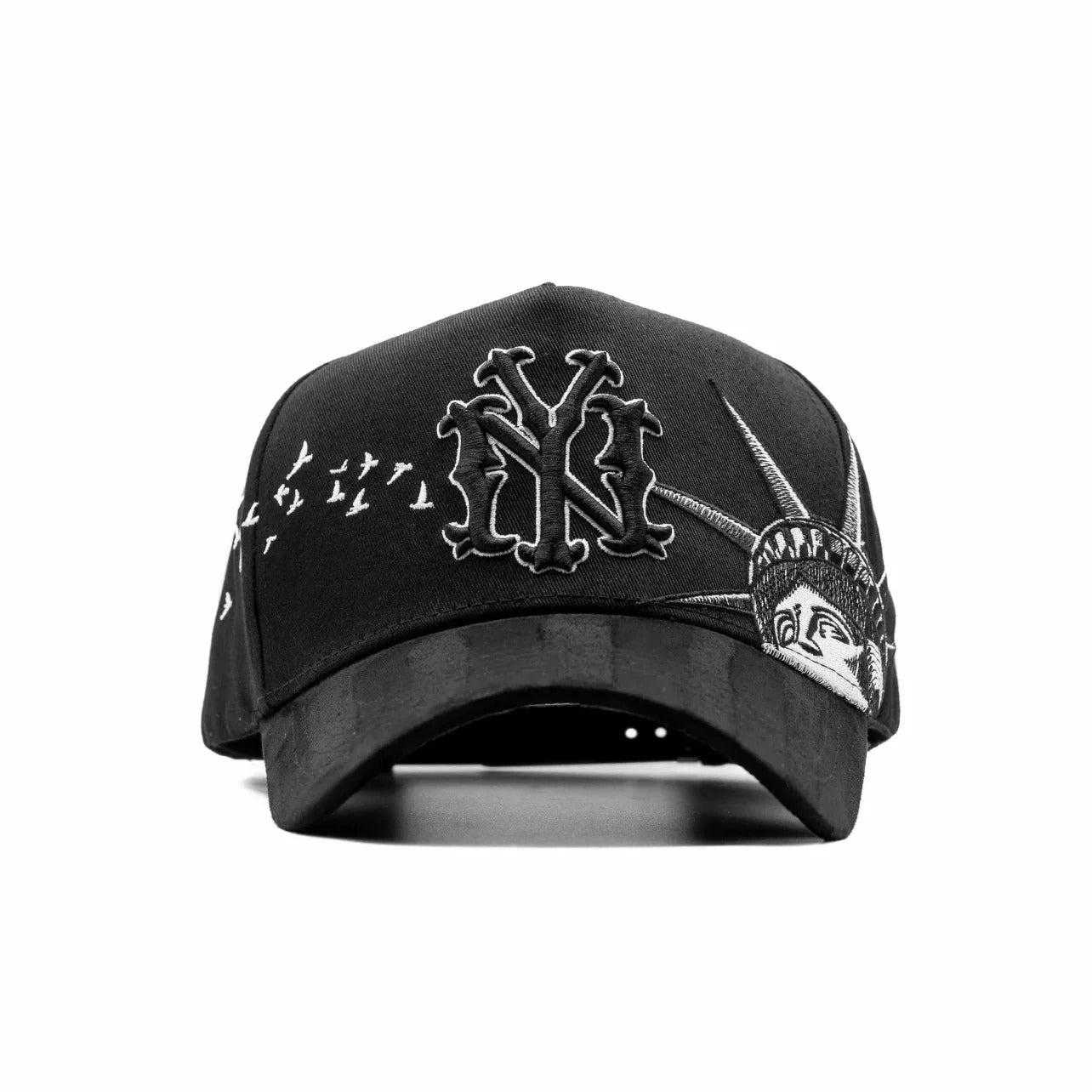 Major League Baseball - New York Yankees. Black. Dandy Hats I Love Ny Cap Negro Negro - A Specially Designed Baseball Cap with Integrated Chip Scanner. Special Edition Adjustable Brim Baseball Cap