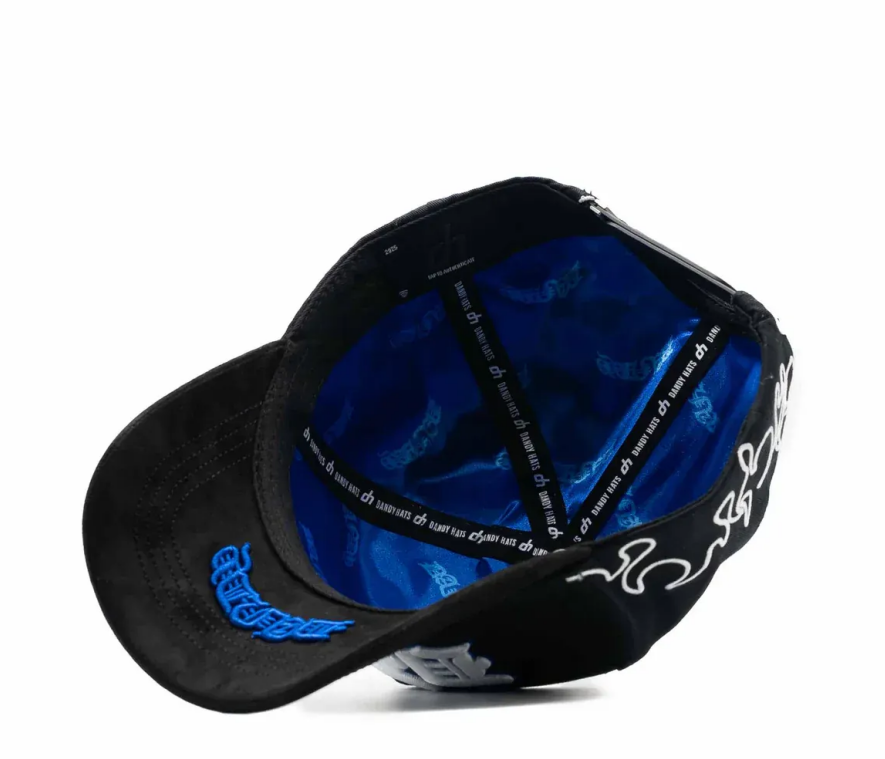 Dandy - Featuring Letter Embroidery Design, Black Color - Specially Designed Baseball Cap, Integrated Chip Scanning Cap, Special Edition Adjustable Brim Baseball Cap
