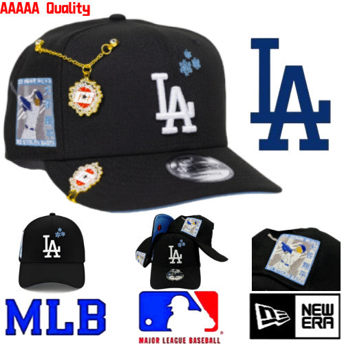 MLB Los Angeles Dodgers Team, Daigo Sogami, Snow Embroidery, New/Era American Hip-Hop Baseball Cap