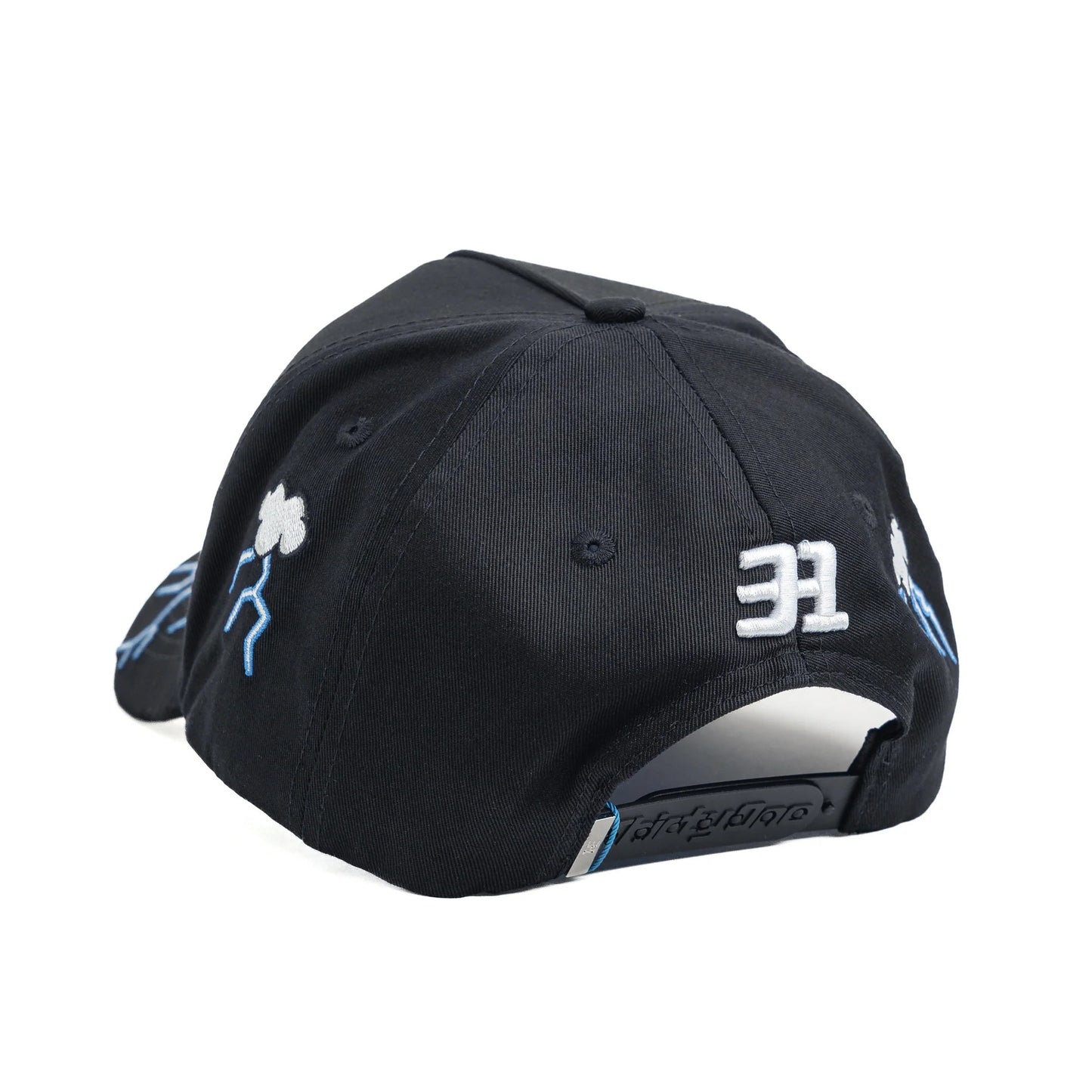 Major League Baseball in The United States - Los Angeles Dodgers - Dandy - with Lightning Embroidery Design - Black - Special Designed Baseball Cap - Integrated Chip Scanning Cap - Special Edition Adjustable Brim Baseball Cap