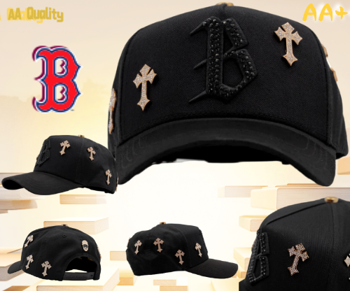 Major League Baseball in The United States - Boston Red Sox - Dandy - with Letter Embroidery Design - Black - Special Designed Baseball Cap - Integrated Chip Scanning Cap - Special Edition Adjustable Brim Baseball Cap