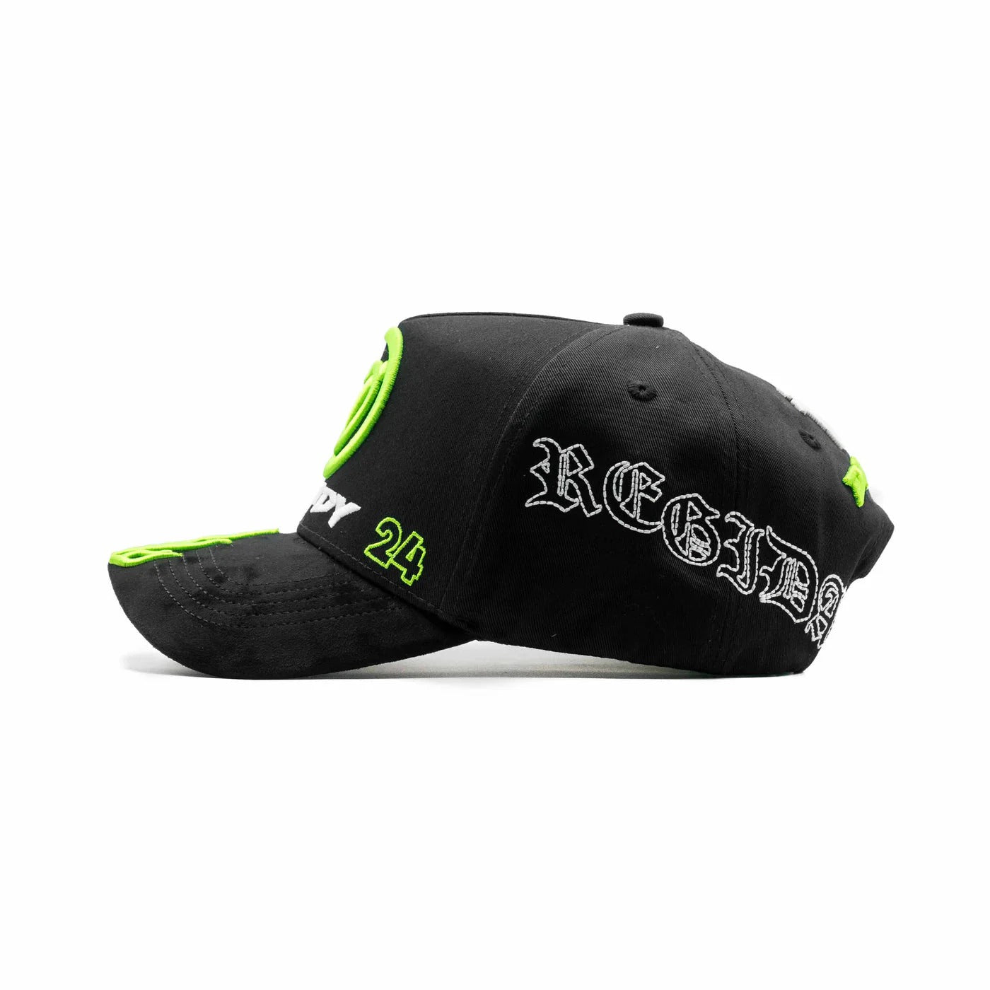 Major League Baseball of The United States - Dandy "X Regida Force PNTE" Hats - Black - Nightlighting Feature - Special Designed Hat with Worn-out Style - Hat Integrated with NFC Scanning Function - Special Edition Adjustable Brim Baseball Cap