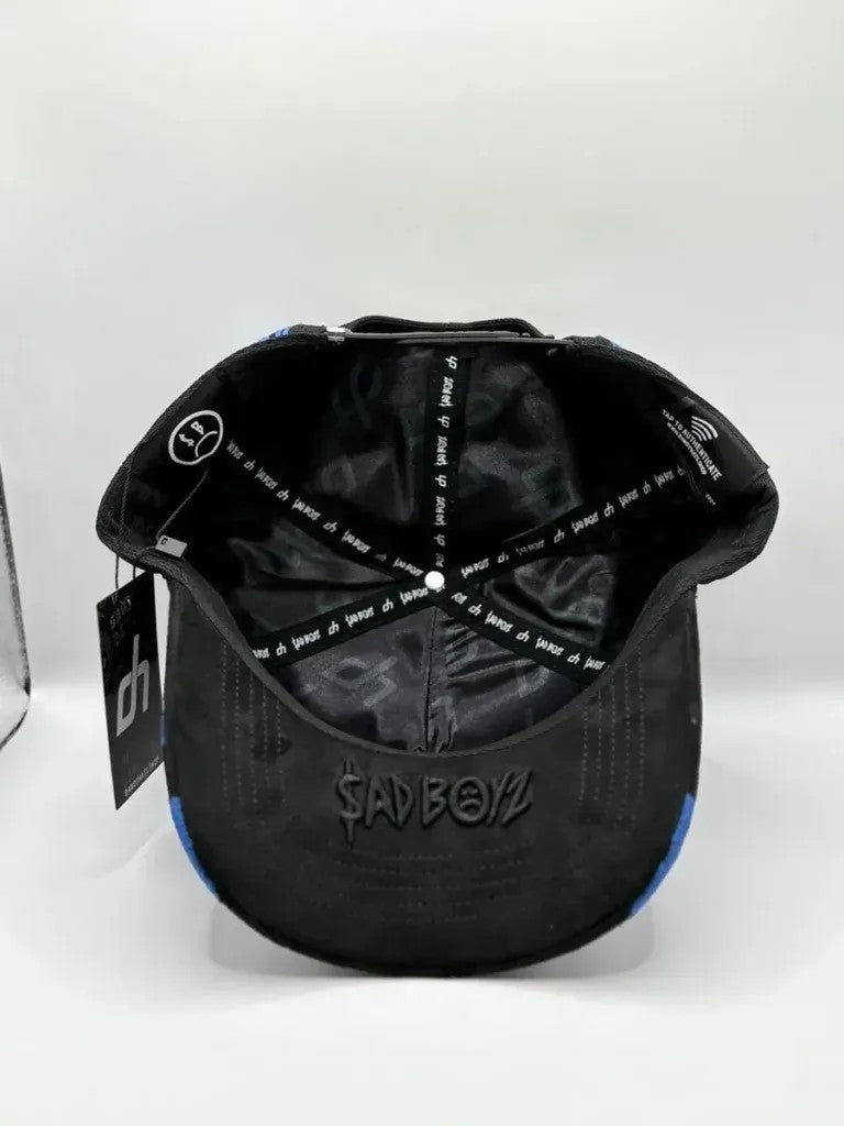 Major League Baseball in The United States - Los Angeles Dodgers - Dandy - X Junior H "Blue Angel" Hats - Black - Special Designed Hats with Worn-out Style, Integrated NFC Scanning Function, Special Adjustable Brim Baseball Cap