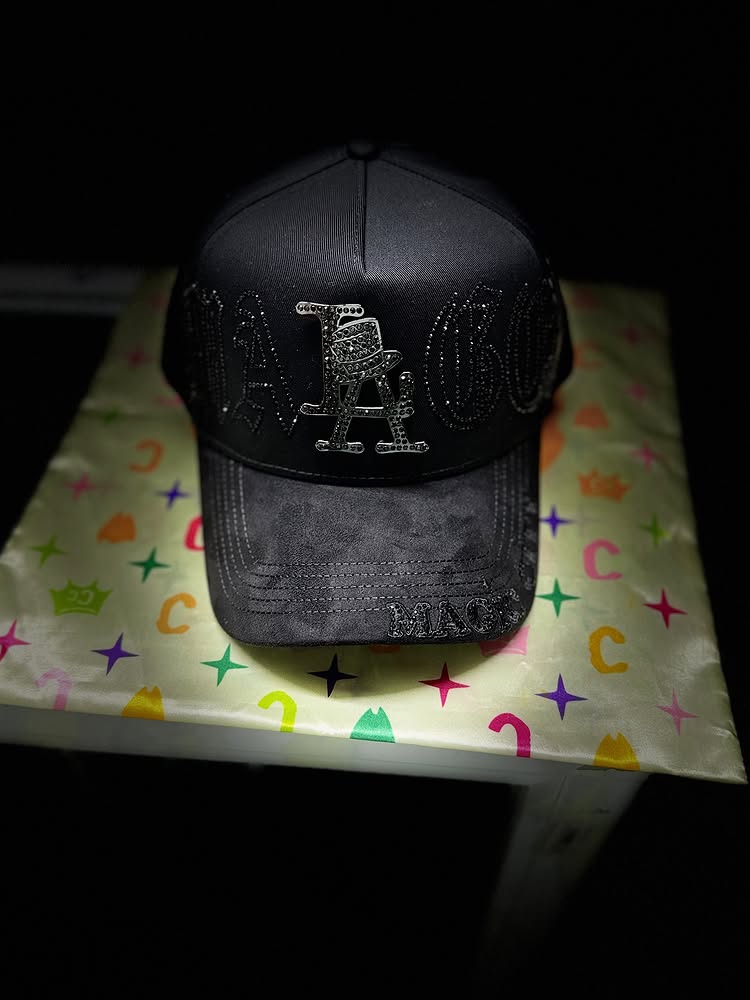 Gola Rico Hat - Black Mage Style - Curved Brim Design - Adjustable - Zippered Brim