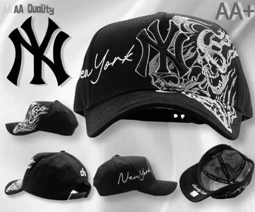Major League Baseball - New York Yankees. Black. Dandy NY Skeleton Hats - Specially Designed Baseball Caps with Integrated Chips, Special Edition Adjustable Brim Baseball Caps