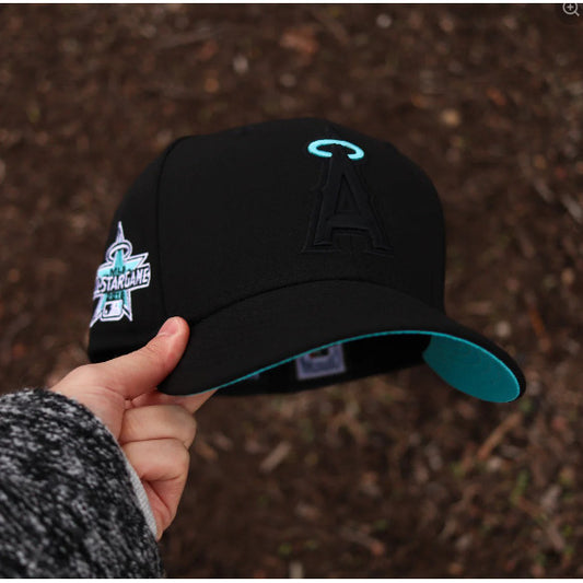 MLB Baseball Cap - New/Era - Los Angeles Angels - Black Global Star Game Embroidery