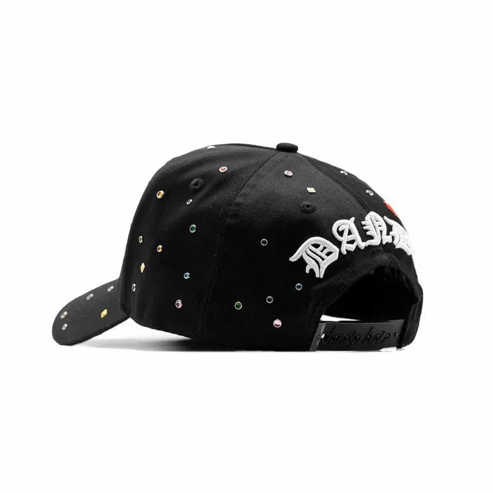 Black. Dandy Hats' 10th Anniversary Special Design Baseball Cap - Integrated Chip Scanning Cap - Special Edition Adjustable Cap with Tongue