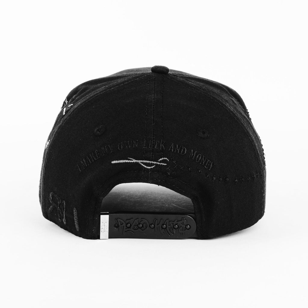 Gola Rico Hat - Black Mage Style - Curved Brim Design - Adjustable - Zippered Brim