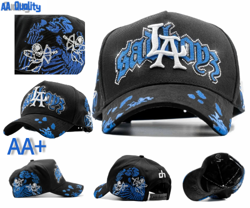 Major League Baseball in The United States - Los Angeles Dodgers - Dandy - X Junior H "Blue Angel" Hats - Black - Special Designed Hats with Worn-out Style, Integrated NFC Scanning Function, Special Adjustable Brim Baseball Cap