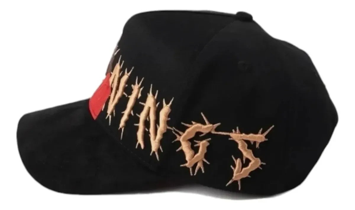 Dandy - X Rude Awakenings Gorra Jesus G5 - Black - A Specially Designed Hat with A Unique Style, Featuring An Integrated NFC Scanning Function. A Special Adjustable Brim Baseball Cap