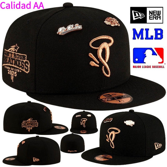 American hip-hop baseball cap - Great 8 embroidery design - Black - Fully sealed baseball cap - New/Era