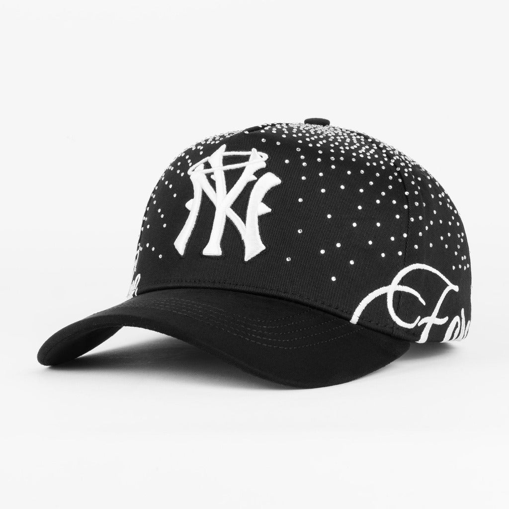 Major League Baseball in the United States - New York Yankees - Dandy - With diamond embroidery design - Black - Special designed baseball cap - Integrated chip scanning cap - Special edition adjustable brim baseball cap