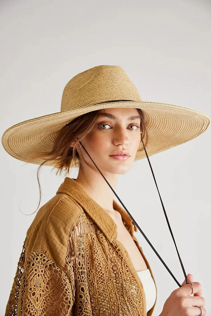Packable 9 cm wide brim hat Summer Men Panama Hats Straw hat sun hat Women Jazz hat Breathable UV Protection party hat wholesale