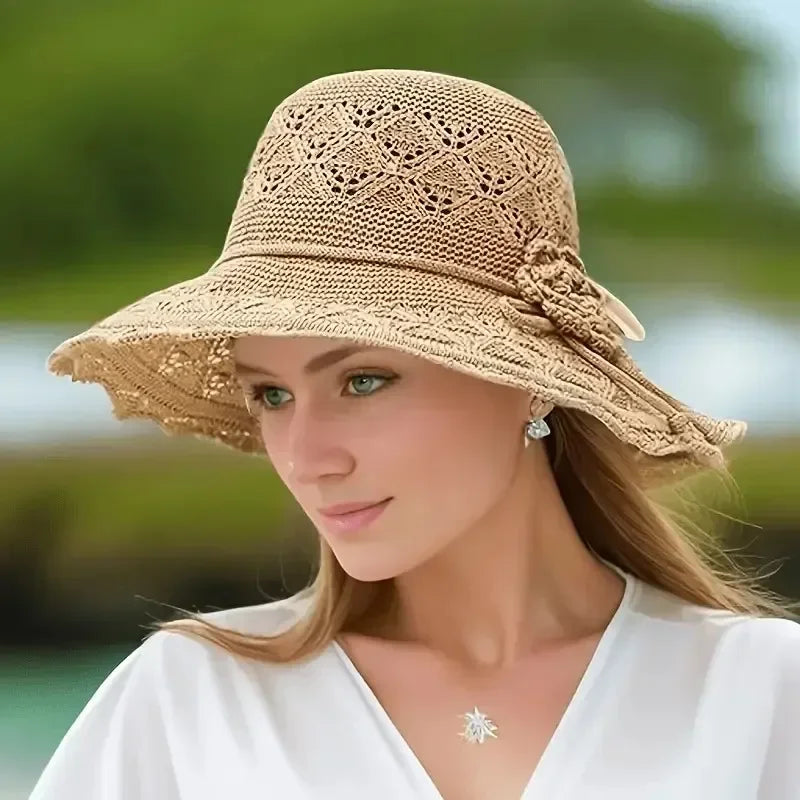 [Outdoor Casual Hat] Women'S Outdoor Fashion Casual Hat, Breathable Not Stuffy, Washable, Large Brim Beach Hat, Suitable For Man