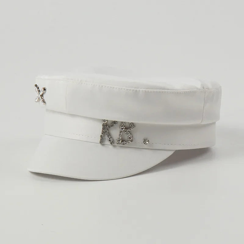 Brand Octagonal Hats for Women Ladies Letters Military Cap French Luxury Pink Newsboy Hat Monogram-embellished Baker Boy Gorras