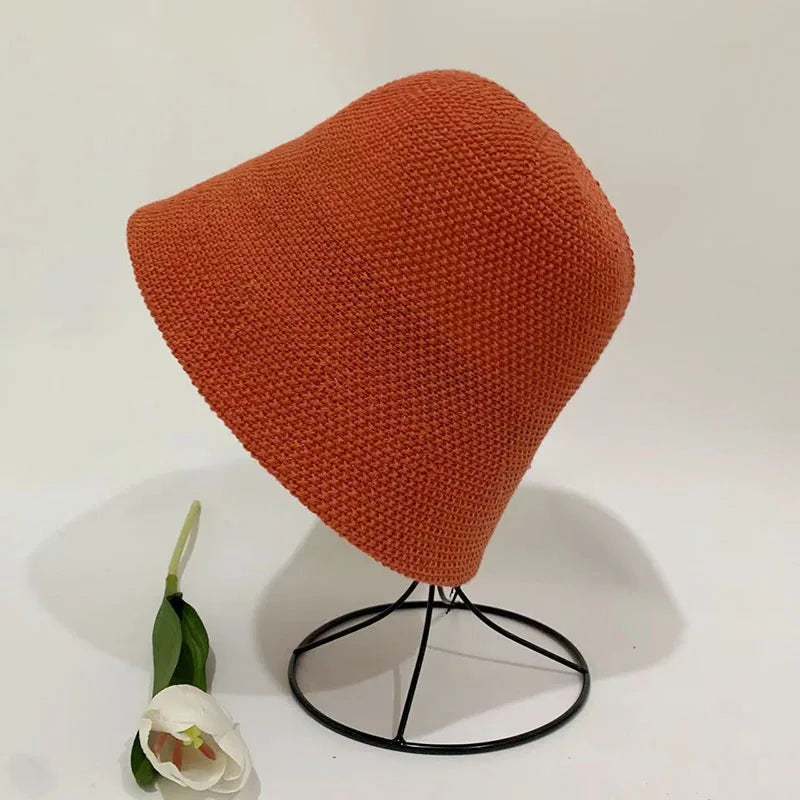 Versatile Bucket Hat for Women Summer Hat Weave Sun Hat Travel Cap Lady Cap Female Simple Fold Floppy Girls Beach Hat Panama