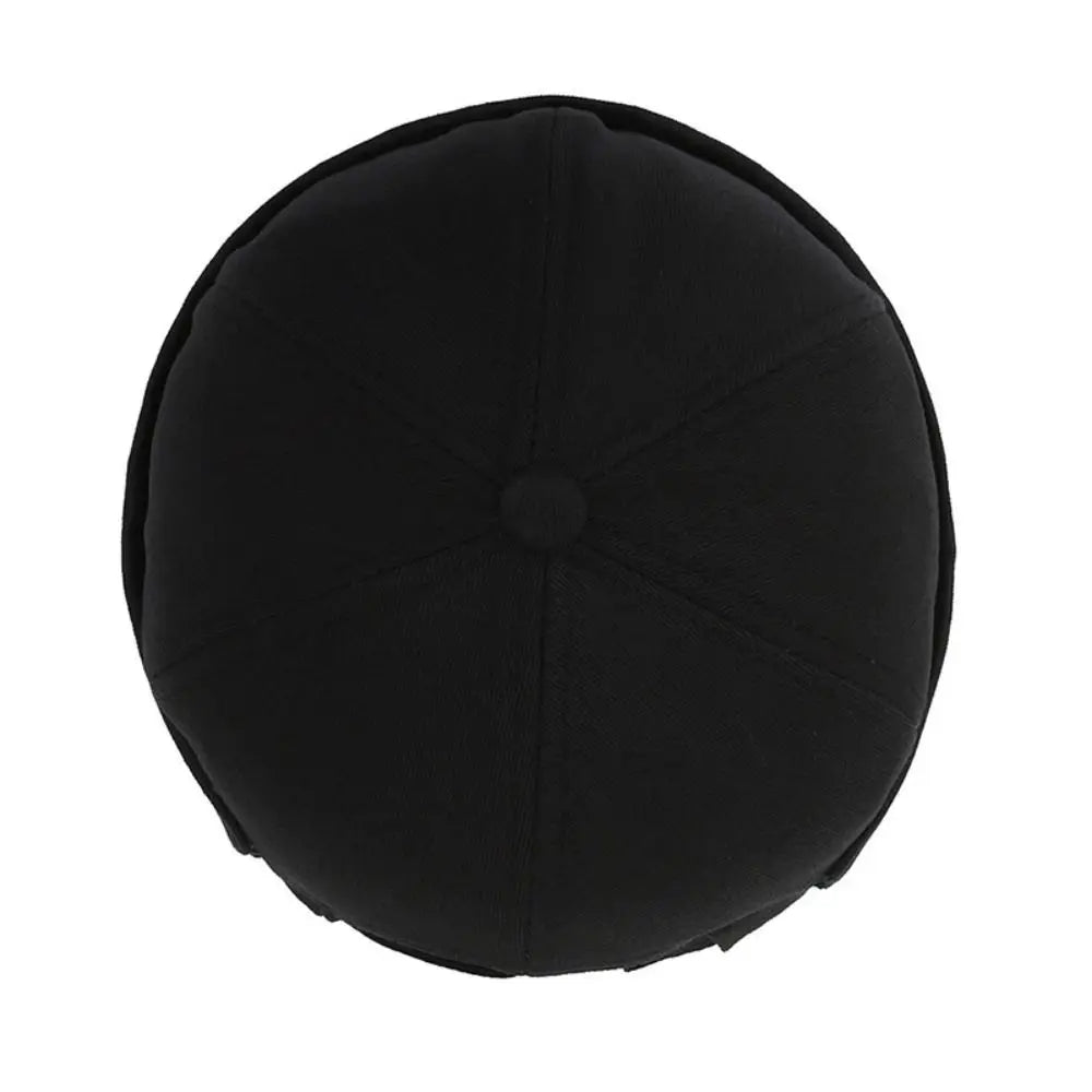 Outdoor Washed Style Brimless Docker Cap Cotton Adjustable Vintage Dome Hat Solid Color Melon Beanie Cap Winter