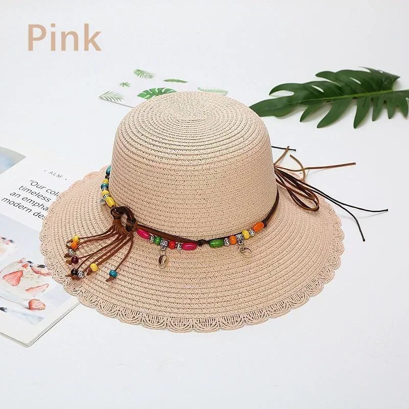 Fashionable Korean Multiple Styles Version Little Daisy Embroidered Straw Hat Women Summer Foldable Fisherman's Hat Sun Hat
