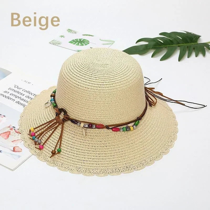 Fashionable Korean Multiple Styles Version Little Daisy Embroidered Straw Hat Women Summer Foldable Fisherman's Hat Sun Hat