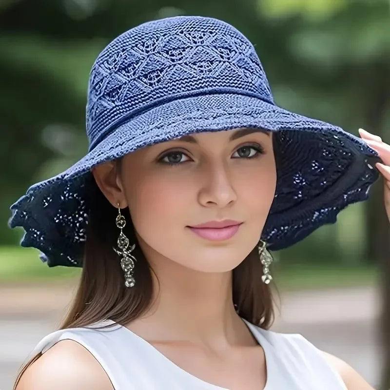 [Outdoor Casual Hat] Women'S Outdoor Fashion Casual Hat, Breathable Not Stuffy, Washable, Large Brim Beach Hat, Suitable For Man