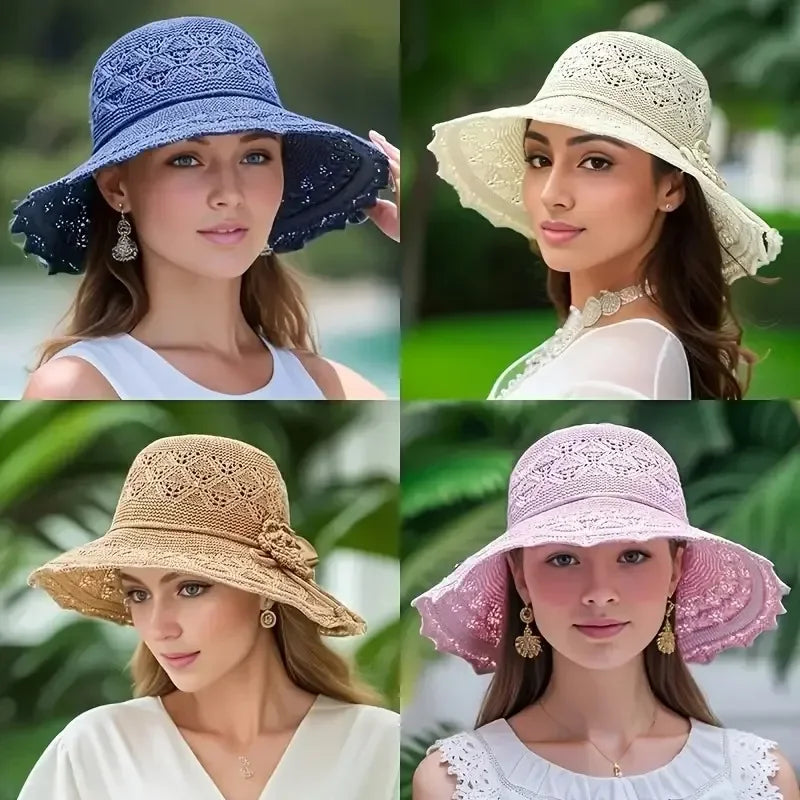 [Outdoor Casual Hat] Women'S Outdoor Fashion Casual Hat, Breathable Not Stuffy, Washable, Large Brim Beach Hat, Suitable For Man