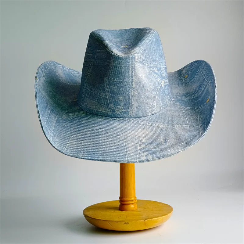 Western ethnic style cowboy hat tassel cowboy series fashion unisex jazz with heart shape decoration western cowboy hat
