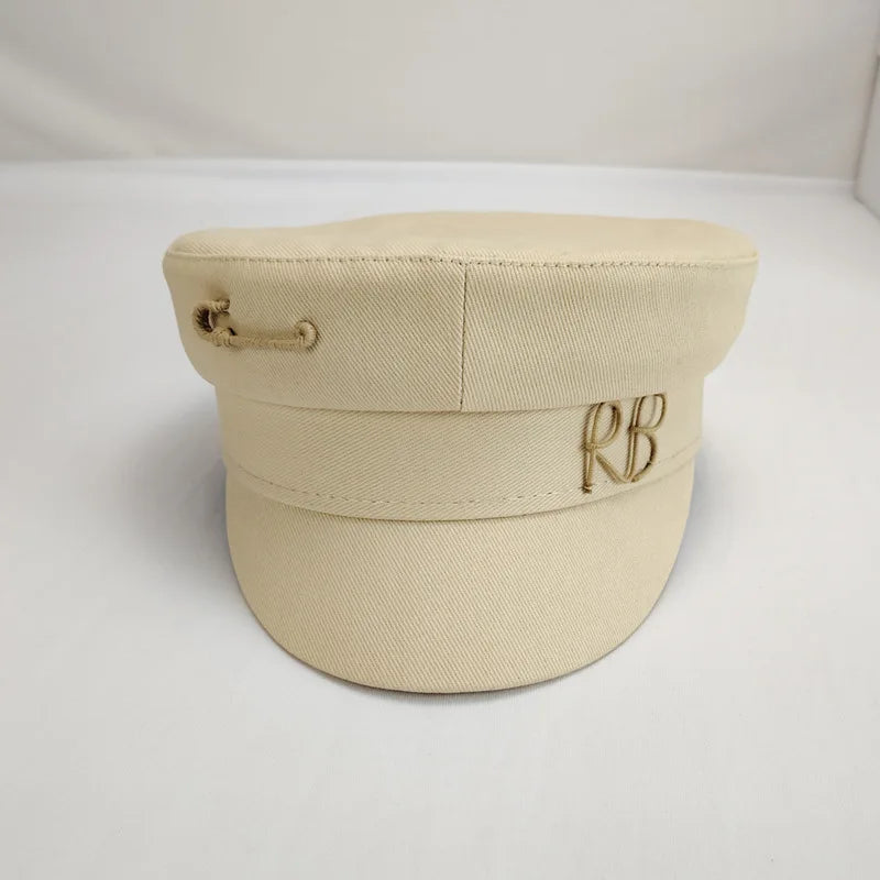 Brand Octagonal Hats for Women Ladies Letters Military Cap French Luxury Pink Newsboy Hat Monogram-embellished Baker Boy Gorras