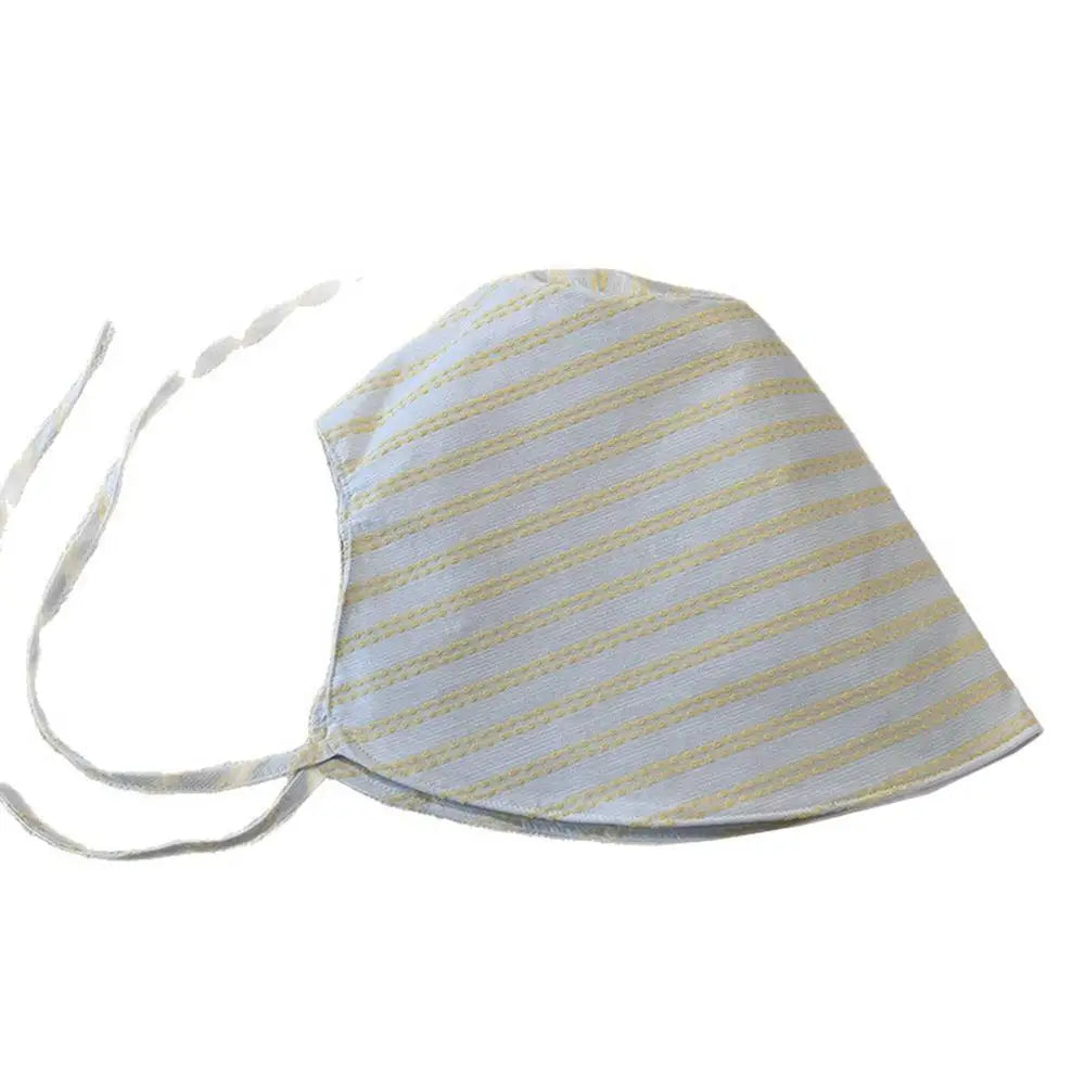 Candy Color Ponytail Sun Hat Outdoor Panama Beach Sun Cap Korean Spring Summer Striped Strap Bucket Hat For Women Men Foldable