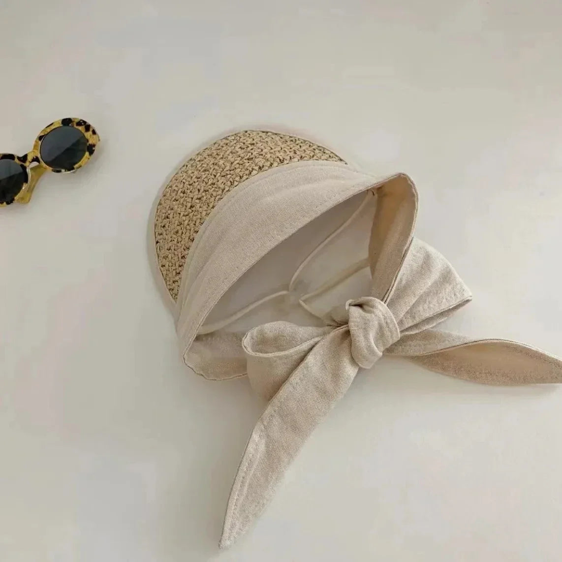 Summer Pet Cat Dog Hats For puppyTeddy Sun Protection Hat Adjustable Rope Photo Travel Pet Birthday Fashion Puppy Cap Supplies