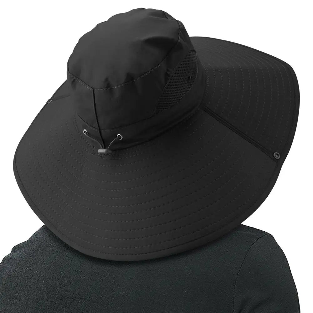 Men Women Breathable Sun Fisherman Hat UV Sun Protection Wide Visor Brim Hat Boonie Bucket Cap Outdoor Sun Hat