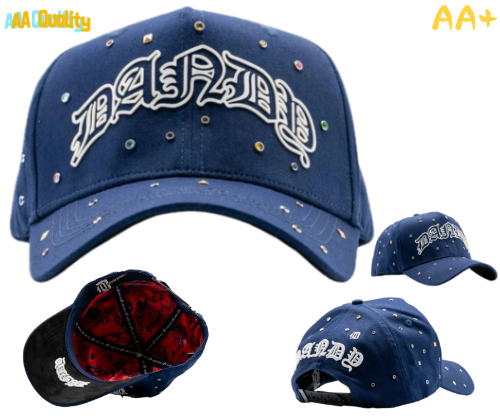 Dandy - Diamond - Features Letter Embroidery Design. Black - Specially Designed Baseball Cap. Integrated Chip Scanning Cap. Special Edition Adjustable Brim Baseball Cap